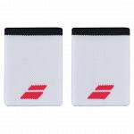 Babolat Logo Jumbo Wristband 2x White / Strike Red